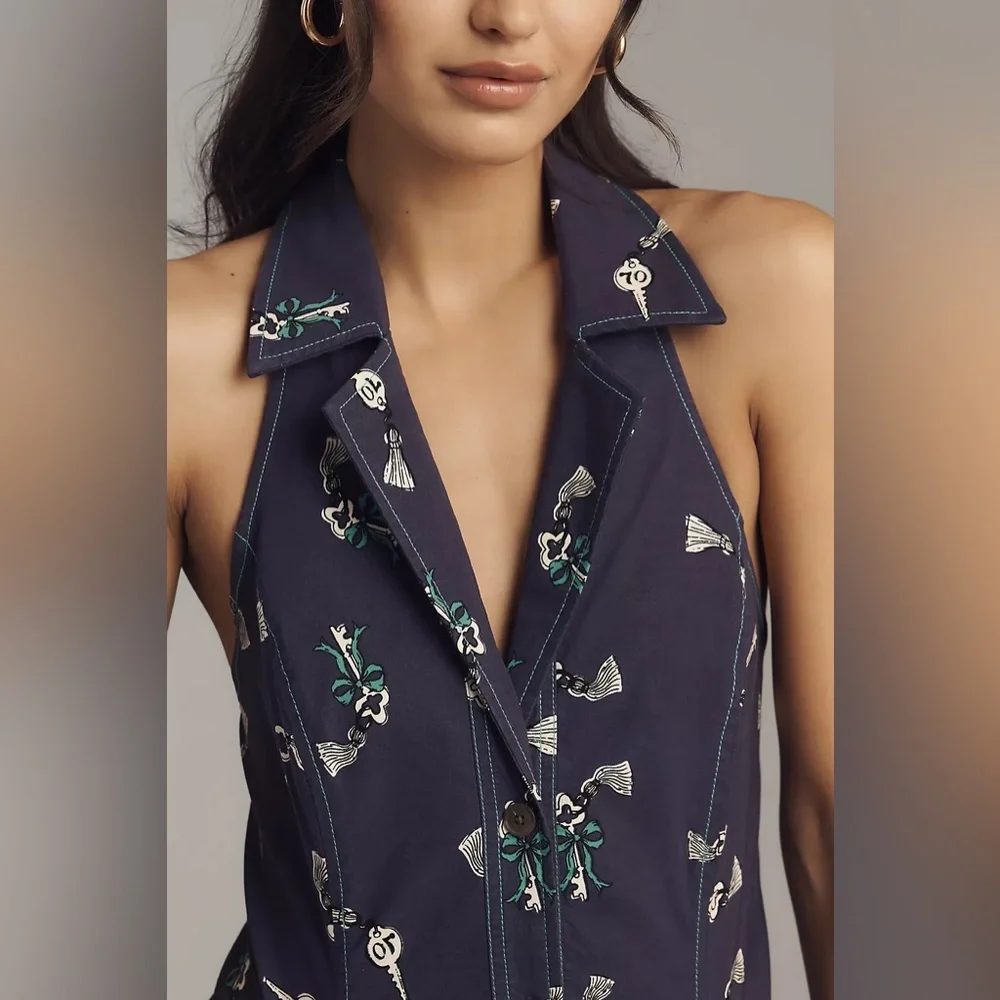 NWT Anthropologie T-back Mini Blazer Dress, size XL - Picture 2 of 11
